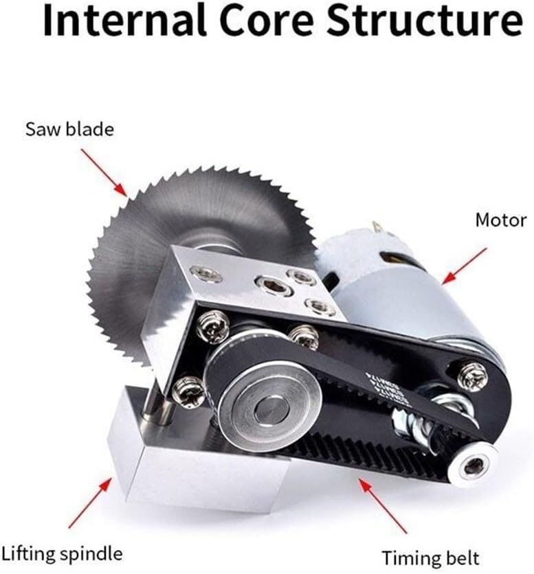 Mini Electric Table Saw, Small Desktop Bench Saw for DIY PCB &amp; Model Cutting Tool