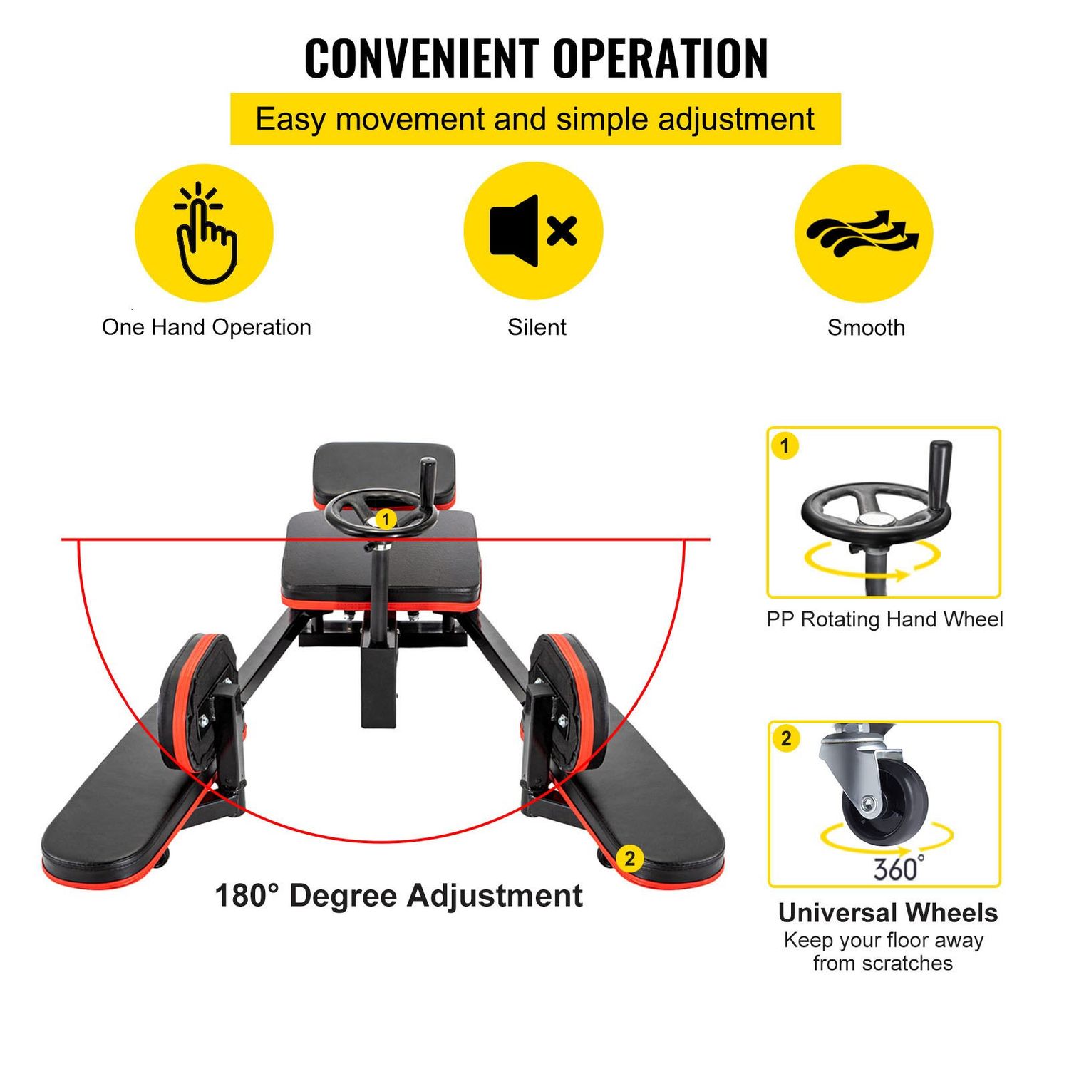Leg &amp; Buttocks Exerciser – Adjustable Home Fitness Equipment for Slimming and Toning (150kg Max Weight)