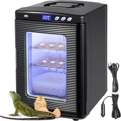 25L Reptile Egg Incubator with Digital Temperature Control - Ideal for Snake, Tortoise, and Lizard Breeding - Herp Nursery Hatch with LED Display, Auto-Turn, and Dual Ventilation for Reliable Hatching