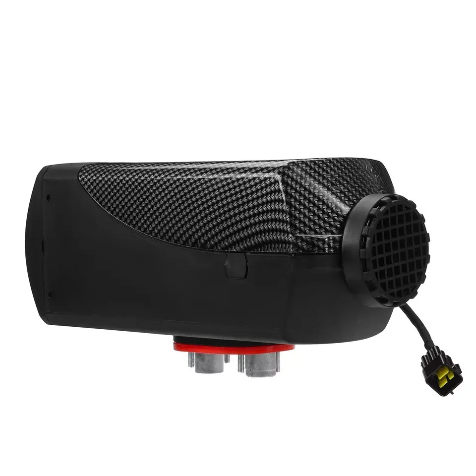 12V/24V/220V All-in-One Diesel Air Heater LCD For Caravan Houses Mobile Home Trucks Motor-home Boat Bus Room Garages Cars – Parking Heater with Silencer, LCD Display, and Remote Control