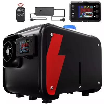 12V/24V- 220V 8KW Diesel Air Heater All In One LCD with Bluetooth Efficient - Full Portable Kit for Powerful and Efficient Heating in Cars Trucks RVs and Vans Easy Installation and Durable Design
