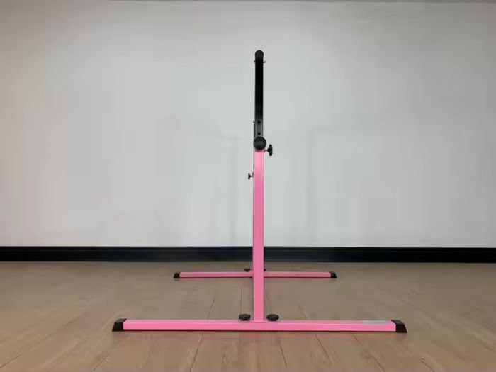 Adjustable gymnastics High Bar Kit for children ,With Mats and unique fold away system.