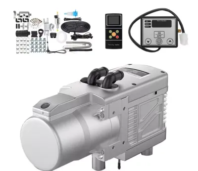 12V 5-6KW Gasoline/Diesel Fuel Air Water Engine Parking Heater Plumbing LCD