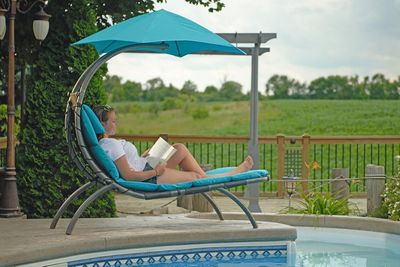 Original Dream Lounger Lounger Steel Turquoise 177 x 76 x 117 cm