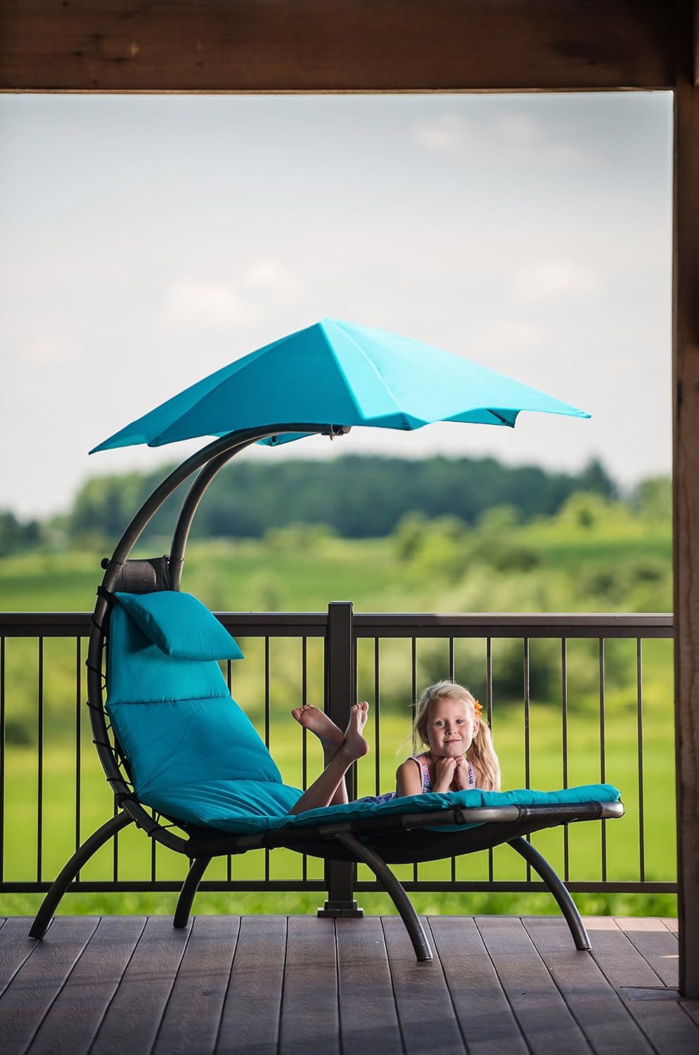 Original Dream Lounger Lounger Steel Turquoise 177 x 76 x 117 cm