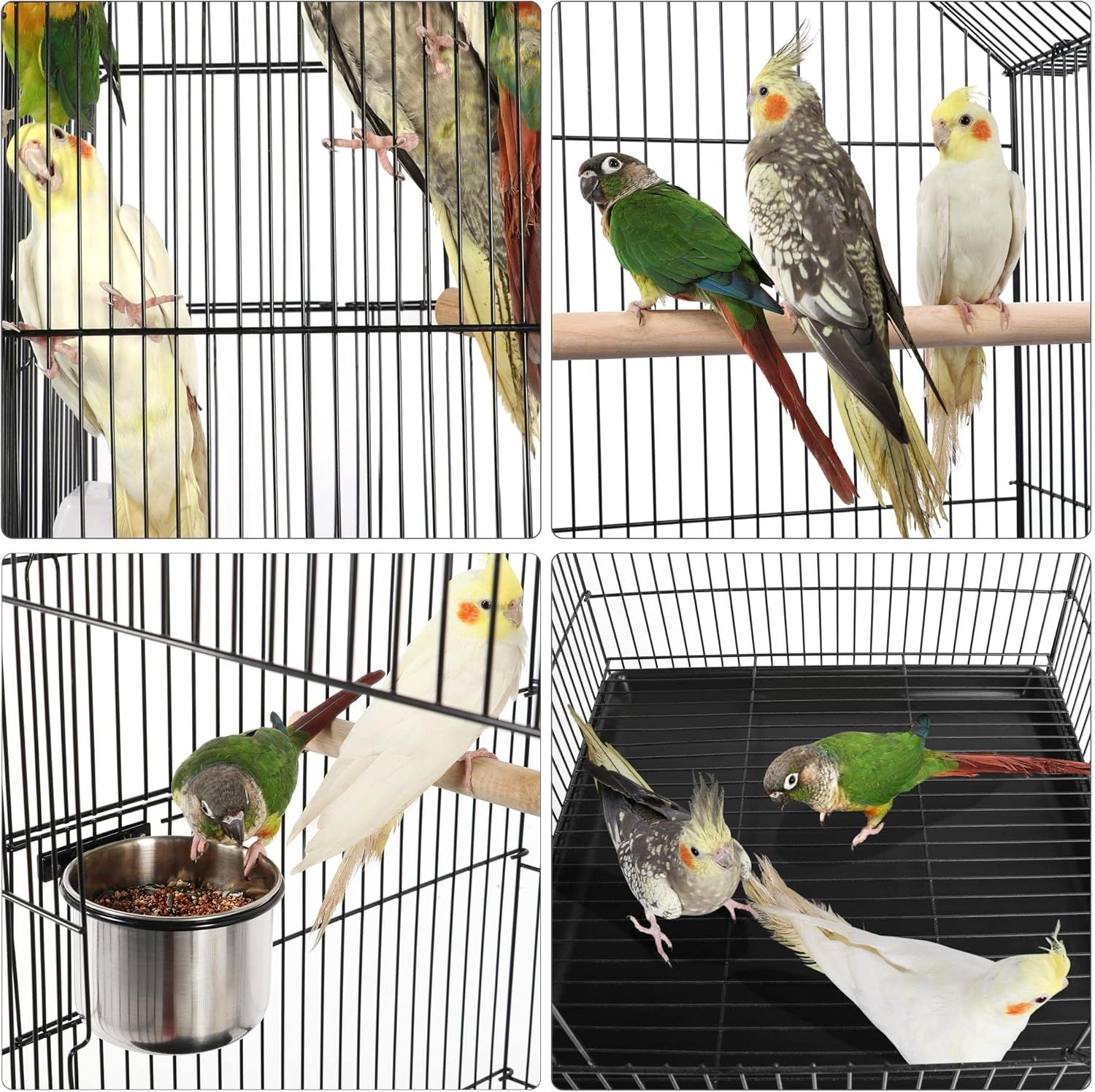 145 cm Tall Bird Cage with Stand - Spacious and Sturdy for Your Feathered Friends