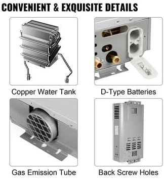 20L LPG Propane Tankless Water Heater – Energy-Efficient On-Demand Hot Water for Home, RV, and Outdoor Use – Compact, Easy Installation