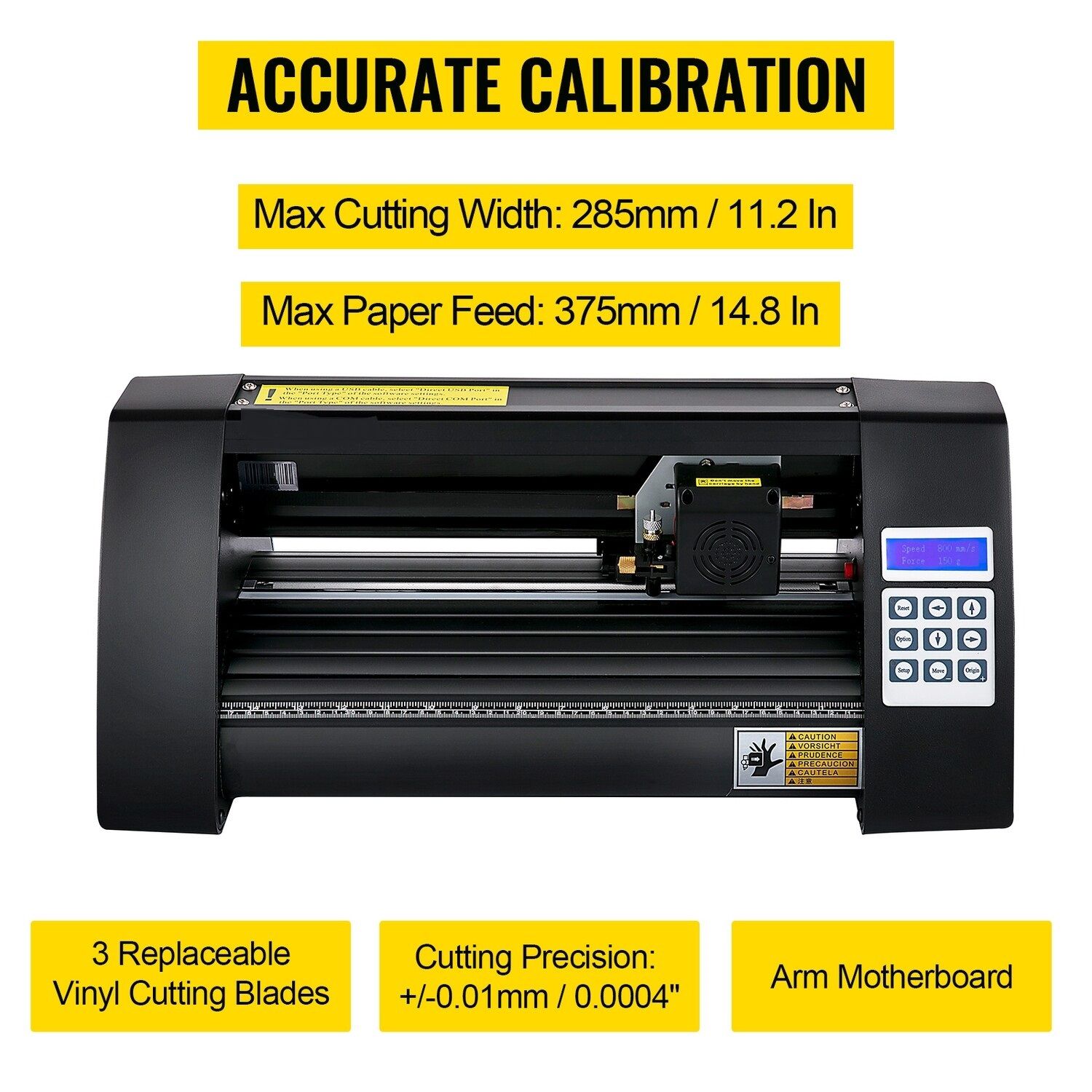 Signmaster Label Maker Vinyl Cutter 14 in. 375 mm. Vinyl Plotter LED Guide Light