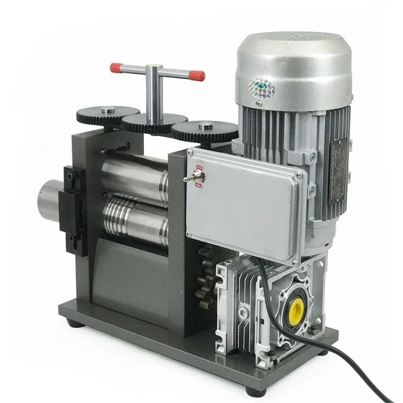 370W/750W Electric Jewelry Rolling Mill Machine, 120mm Flat Roller Width, 220V Gold Silver Wire Sheet Pressing Tool with Wire Collection – Jewelry DIY Tool for Metal Forming &amp; Tabletting