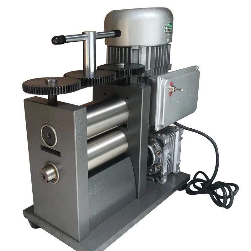 370W/750W Electric Jewelry Rolling Mill Machine, 120mm Flat Roller Width, 220V Gold Silver Wire Sheet Pressing Tool with Wire Collection – Jewelry DIY Tool for Metal Forming &amp; Tabletting