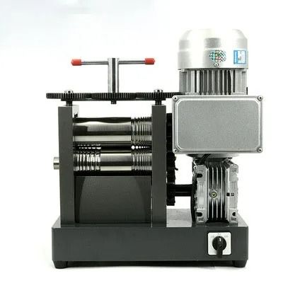 370W/750W Electric Jewelry Rolling Mill Machine, 120mm Flat Roller Width, 220V Gold Silver Wire Sheet Pressing Tool with Wire Collection – Jewelry DIY Tool for Metal Forming &amp; Tabletting