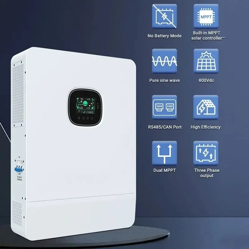 12KW inverter 48v 220v 3-Phase OffGrid Solar Inverter 2 MPPT WIFI Max 6 Parallel