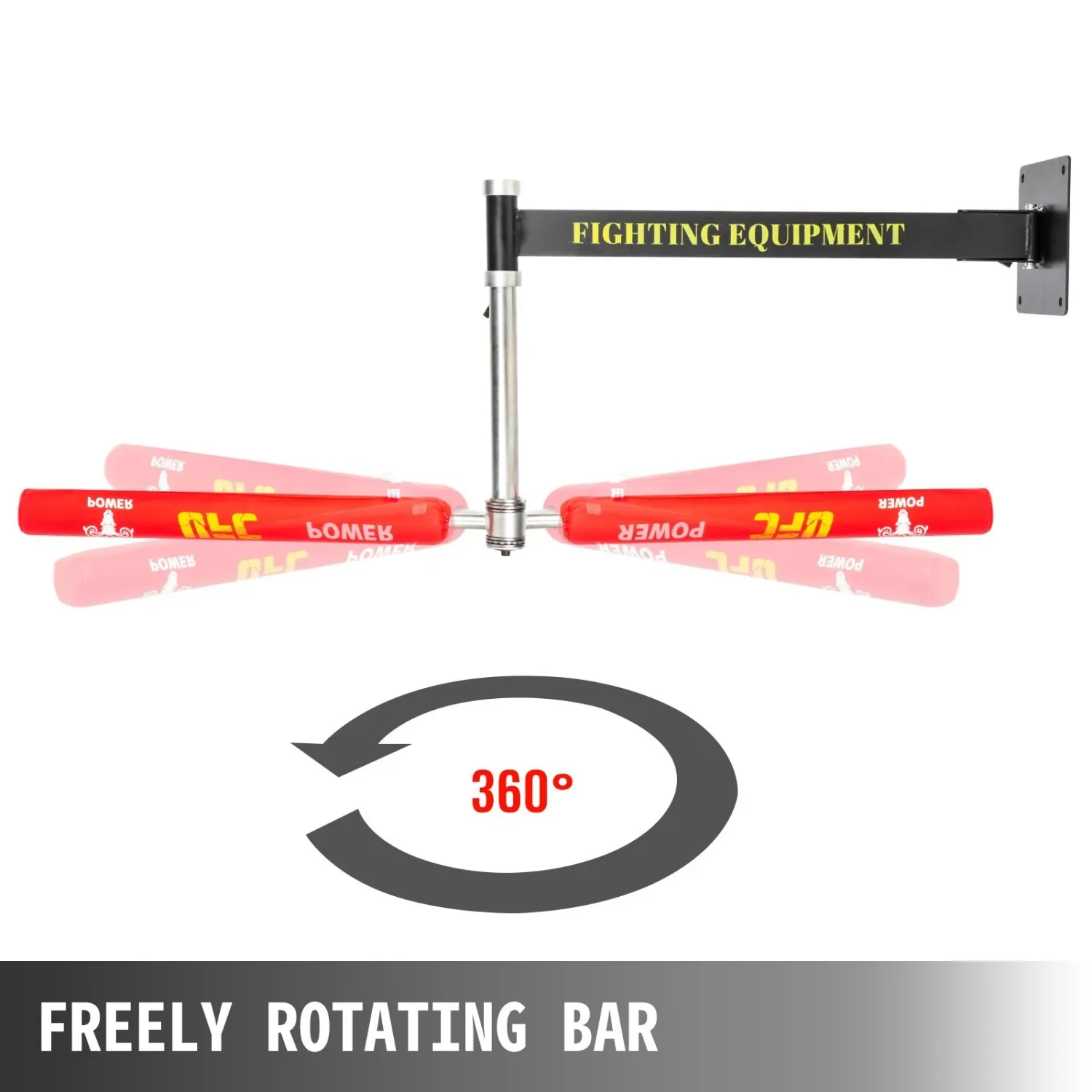 Boxing Spinning Bar Wall Mount Boxing Bar Reflex Punching Bar Eye Coordination