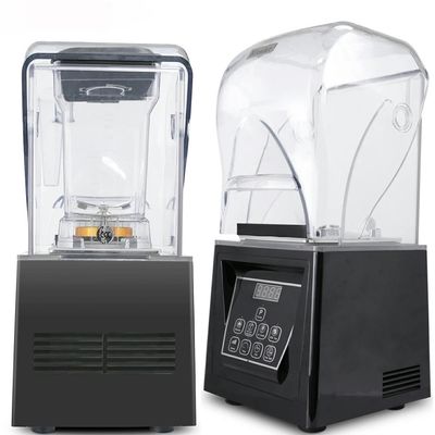 Commercial Intelligent Electric Blender 1.8L Food Blender Fruit Smoothie Machine Kitchen Wall Breaker PC Soundproof Cover