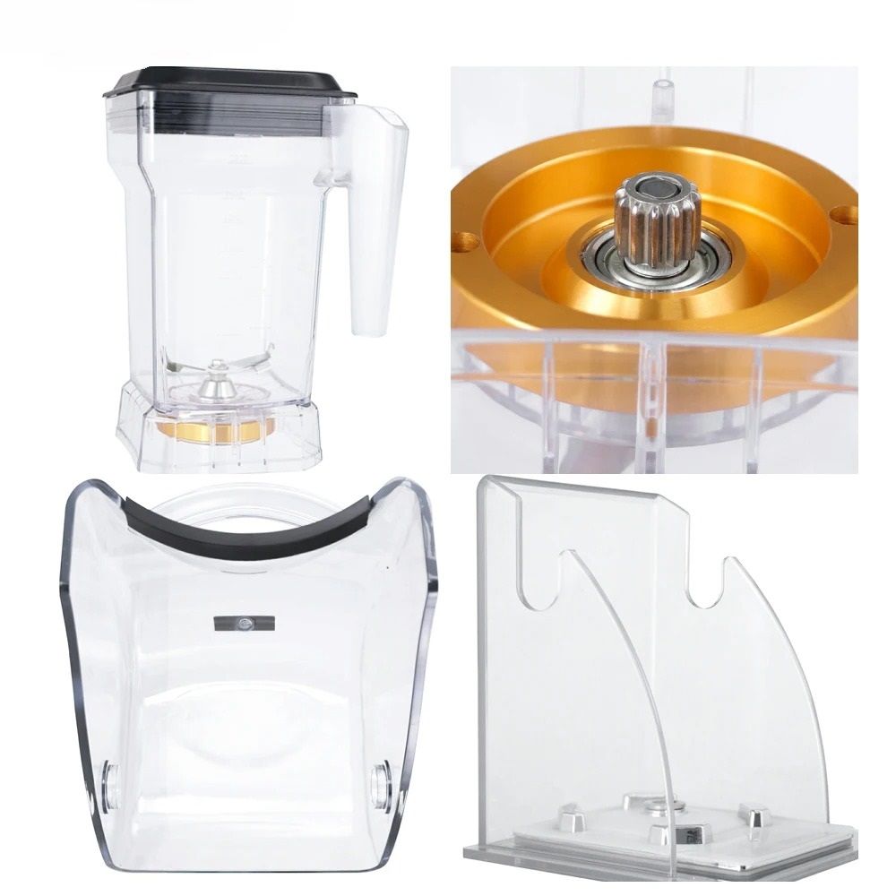 Commercial Intelligent Electric Blender 1.8L Food Blender Fruit Smoothie Machine Kitchen Wall Breaker PC Soundproof Cover