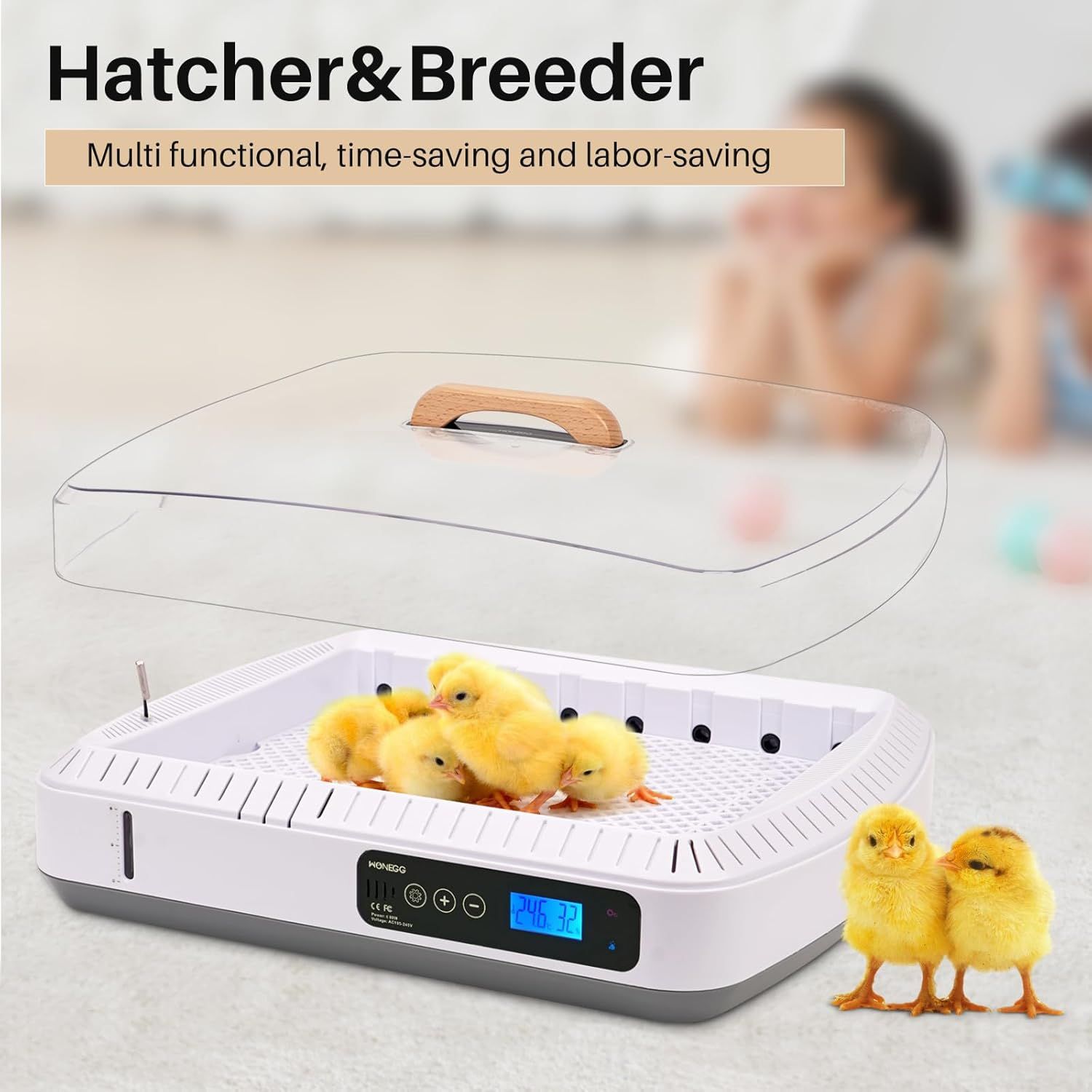 35-Egg Incubator with Automatic Turning, Temperature &amp; Humidity Control – Perfect for Hatching Chicken, Duck &amp; Goose Eggs
