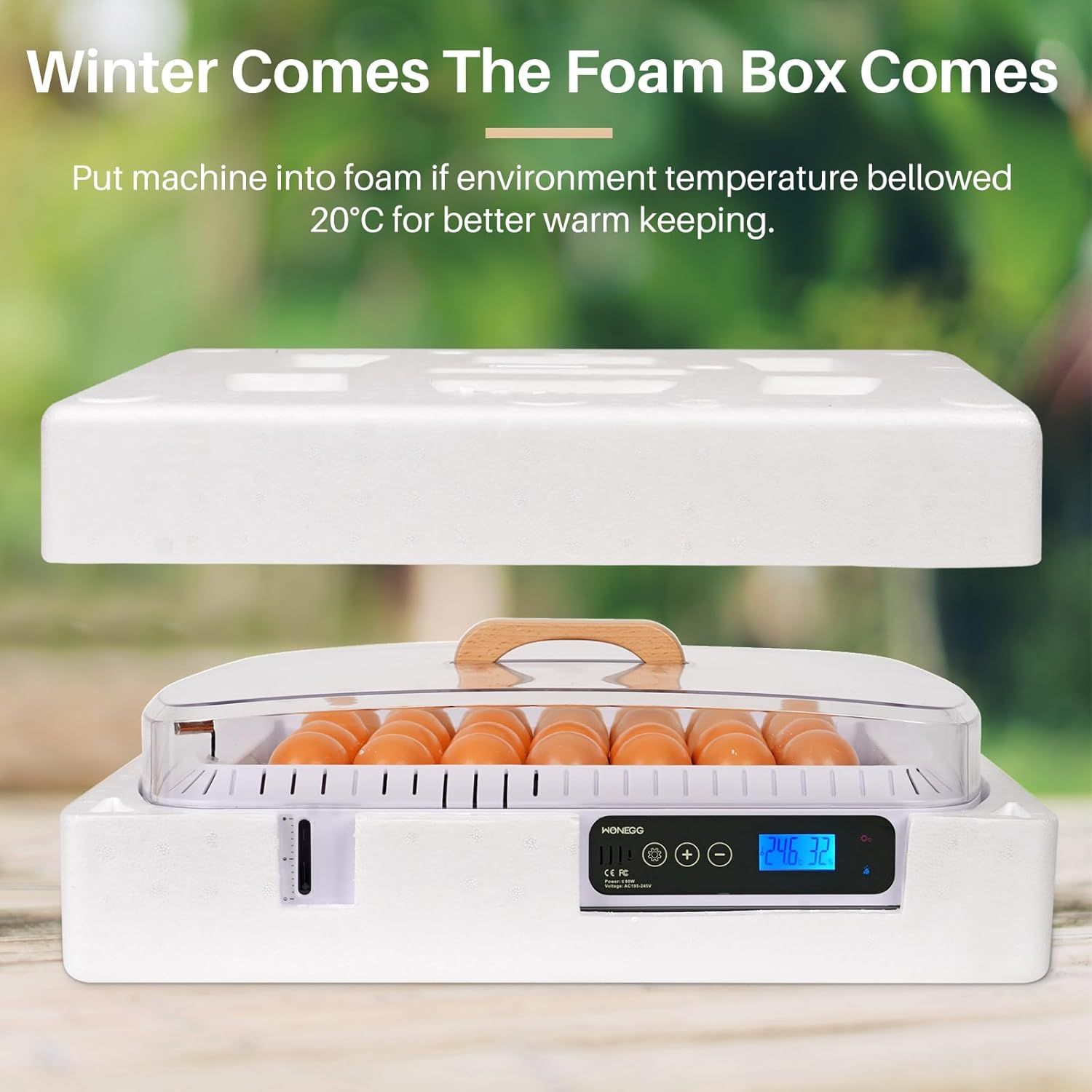 35-Egg Incubator with Automatic Turning, Temperature &amp; Humidity Control – Perfect for Hatching Chicken, Duck &amp; Goose Eggs