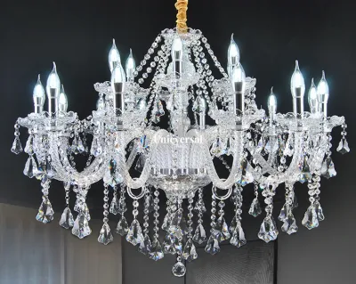 Modern Luxury Crystal Chandelier – K9 Clear Crystals, Elegant Ceiling Light for Living Room, Foyer, Auditorium Light: 4 Light, 6 Light,10 Light, 8 Light, 15 Light, and 18 Light.