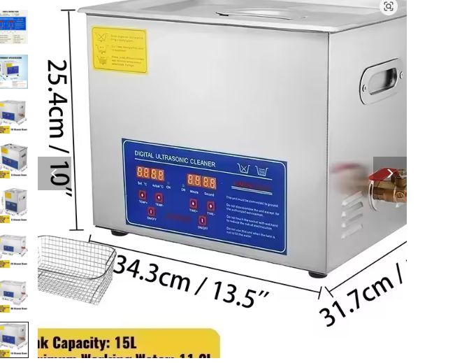 15L Ultrasonic Cleaner Stainless Steel Cleaning Machine for Deep Cleaning Jewelry, Glasses, and More - High-Performance Ultrasonic Bath