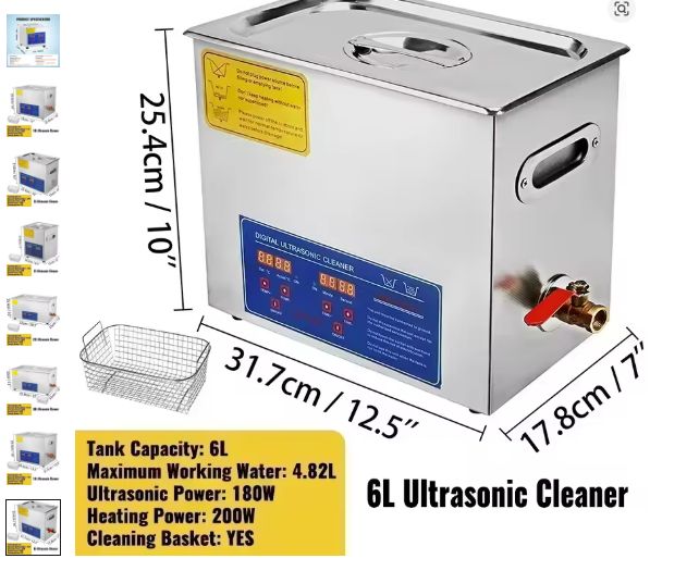 6L Ultrasonic Washing Machine Tub Cleaner - Effective Ultrasonic Cleaner for Deep Cleaning and Maintenance of Washing Machines