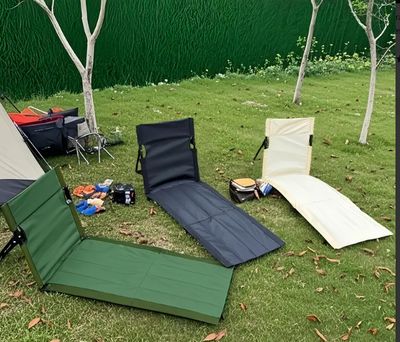 1pc Ultra-Lightweight Portable Extra-Long Folding Chair