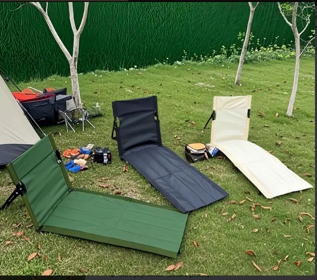 1pc Ultra-Lightweight Portable Extra-Long Folding Chair