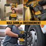 Brushless Cordless Impact Wrench with 4.0Ah 4000mAh Battery, 6 Sockets &amp; 13mm Collet - Ergonomic Electric Nutrunner for Car Repair