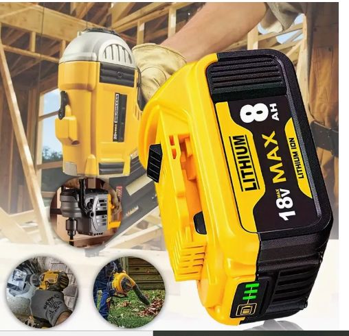 Li-ion Replacement Battery for Dewalt 18V MAX XR – Compatible with DCB200, DCB180, DCB181, DCB182, DCB184, DCB201 Power Tools