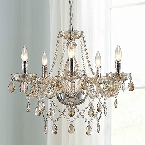 Chandelier 5 Bulbs, Modern Ceiling Light Fixture for Living Room, Dining Room, and Bedroom