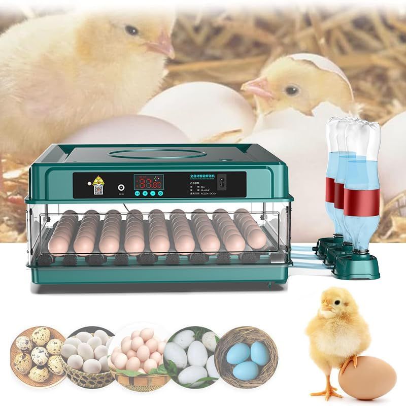 9/15/24/36 Egg Incubator with Drawers, Automatic Ionized Waterbed Refill &amp; Temperature Control.