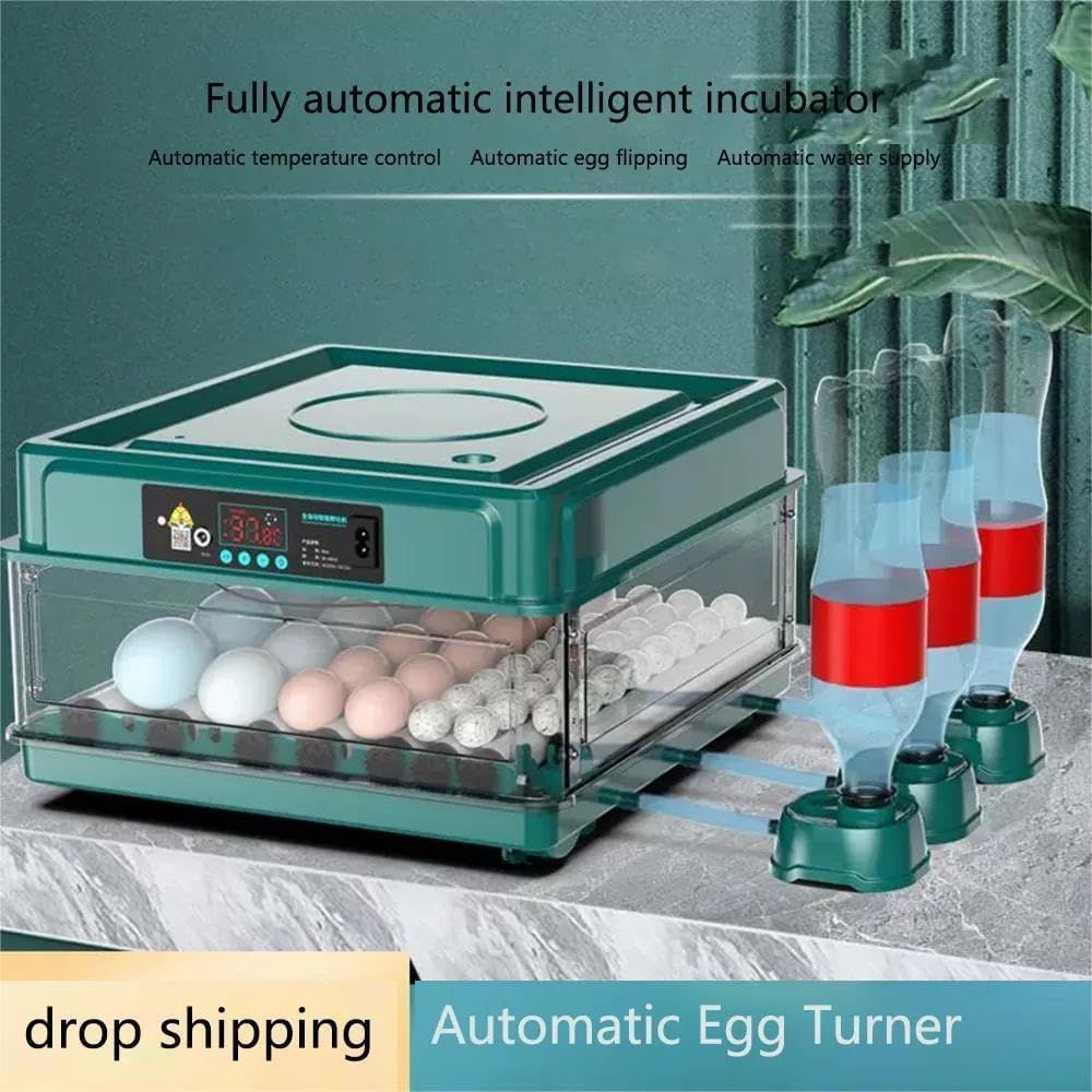 9/15/24/36 Egg Incubator with Drawers, Automatic Ionized Waterbed Refill &amp; Temperature Control.