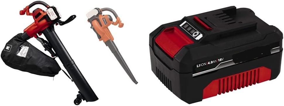 Cordless Leaf Blower And Vacuum With 18V 4.0Ah Lithium Ion Battery Compatible With All Power X Change Tools And Garden Equipment Lightweight Design For Easy Garden Lawn Patio And Driveway Cleaning