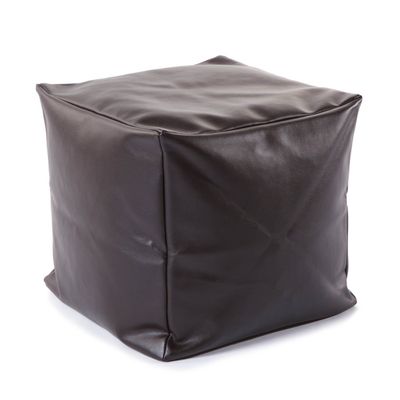 Footrest/Footstool/Puffe/Ottoman/Point Bean Bag Chair Cover Only, Medium Size, Brown (unfilled)