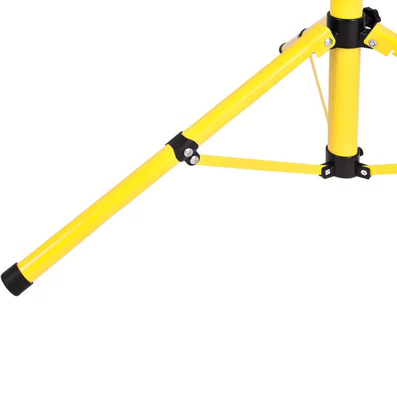Professional Adjustable Telescopic LED Floodlight Tripod Stand with 3-Section Adjustable Height, Sturdy Iron Construction &amp; Non-Slip Rubber Feet for Outdoor Construction, Events, Photography