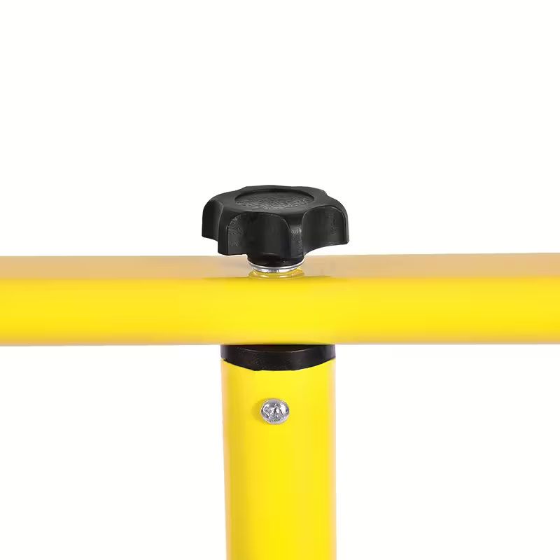 Professional Adjustable Telescopic LED Floodlight Tripod Stand with 3-Section Adjustable Height, Sturdy Iron Construction &amp; Non-Slip Rubber Feet for Outdoor Construction, Events, Photography