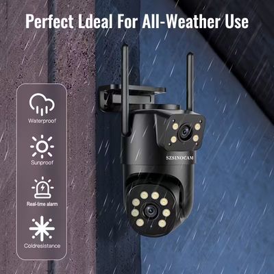 High Quality Outdoor PTZ Wireless IP with 2.4G WiFi, Dual Lens &amp; Screen, Two-Way Audio, Auto Tracking for Elderly, Youngsters &amp; Pets - Security Monitor, Home Surveillance, Pet Monitoring