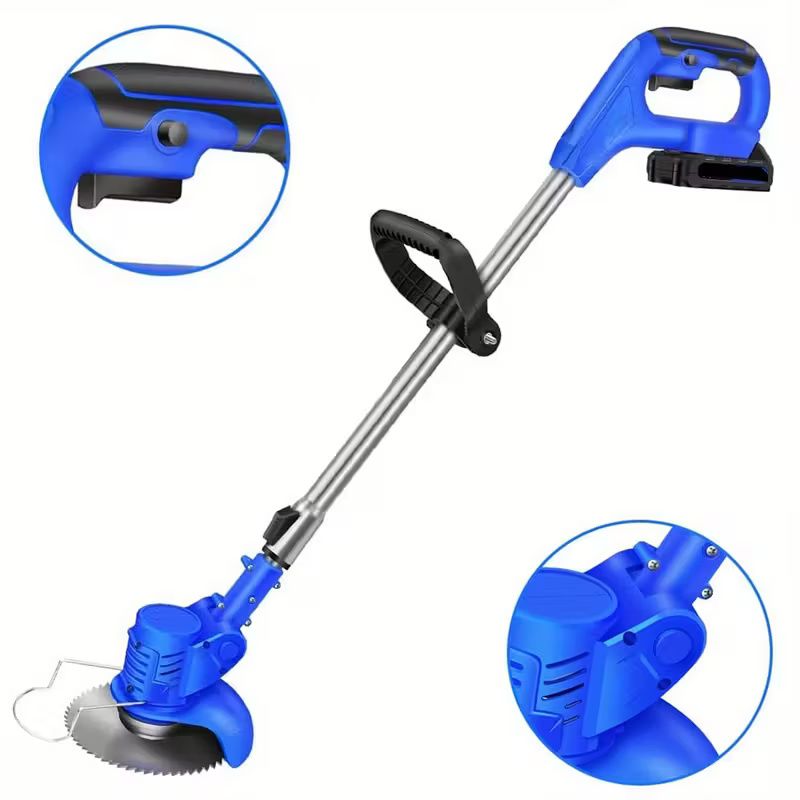 1 Set Heavy-Duty -like Lawn Grass Trimmer with Ergonomic Handle &amp; Adjustable Length - Cordless-like Operation, Durable Plastic Construction, Multi-Functional Tool for Lawn Mowing, Weed, Brush Clearing