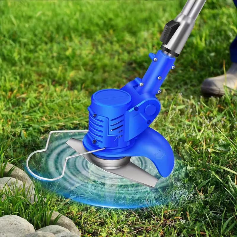 1 Set Heavy-Duty -like Lawn Grass Trimmer with Ergonomic Handle &amp; Adjustable Length - Cordless-like Operation, Durable Plastic Construction, Multi-Functional Tool for Lawn Mowing, Weed, Brush Clearing