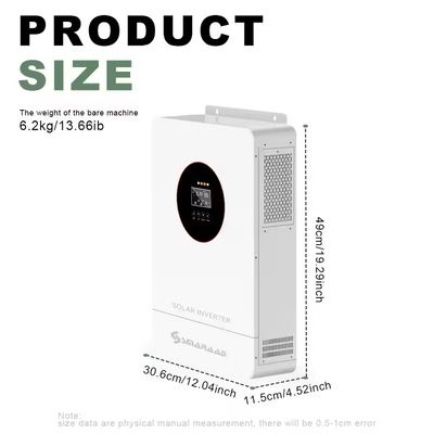 SMARAAD 100A MPPT Solar Inverter with High-Frequency Off-Grid Converter - 24V DC to 230V AC, 3600W Max Power, Compatible with Lead-Acid &amp; Lithium Batteries, Fast Delivery Available, Magnetic Material