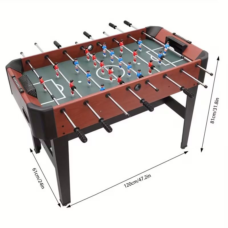 120*61*81cm/47.2*24*31.8in 8 Rods Football Table Soccer Table, Free Standing Modern Football Game Table CNCEST