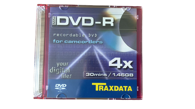 4-Pack Printable DVD+R Discs - 1.46GB/30min Capacity for Custom Labeling and Printing