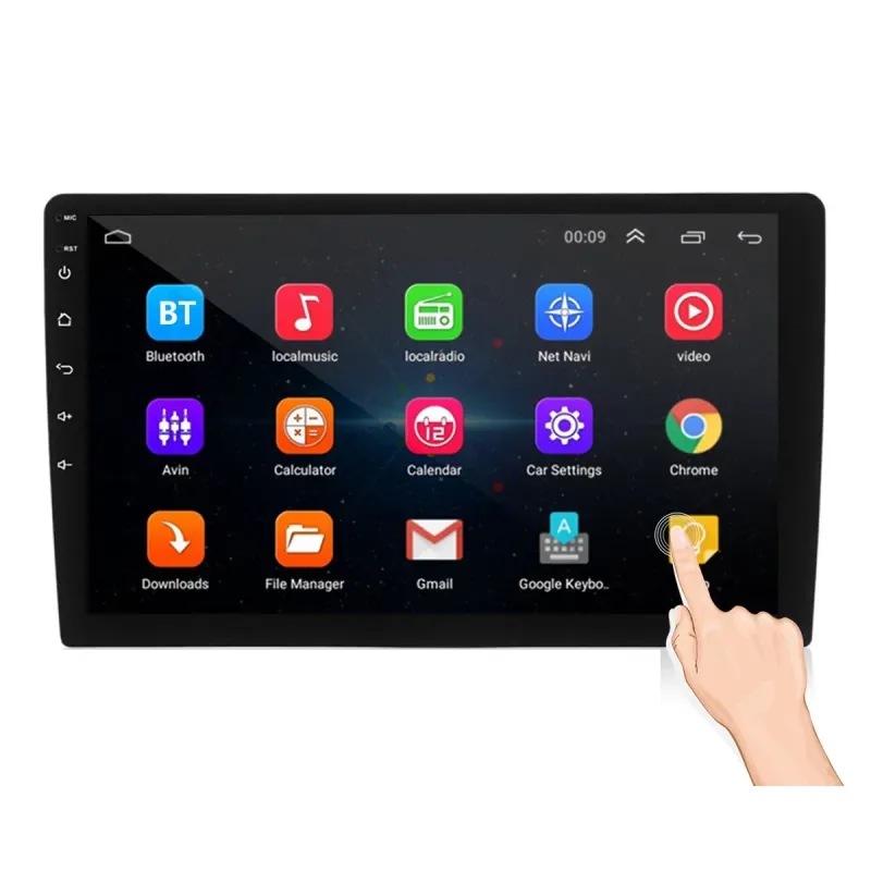 Android Car Radio with 10.1 Inch Screen – 2+32GB IPS 2.5D Touch Screen MP5 Player, GPS, WIFI, FM Support