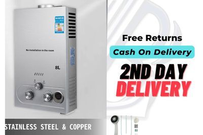 8L LPG Propane Gas Tankless Instant Water Heater - Efficient Hot Water Solution for Home Use with Compact Design