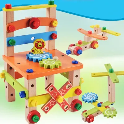 Wooden Construction Kits for Kids - Wooden Toys for 4 years old