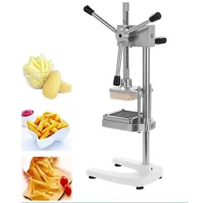 Commercial Fruit &amp; Vegetable Chopper with 4 Rotating Blades, Heavy-Duty Slicer &amp; Dicer for Kitchens.