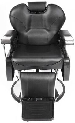 Salon Barber Professional Hydraulic Reclining Chair – 360° Swivel, PU Leather &amp; 150° Recline