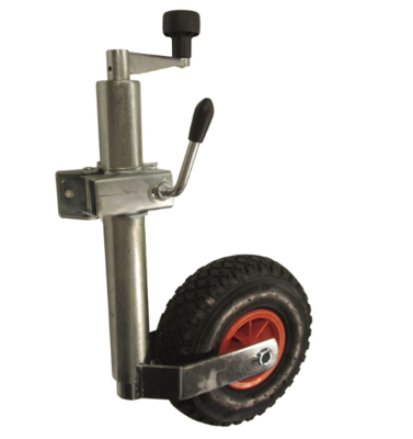 Heavy Duty Pneumatic Jockey Wheel 48mm Clamp