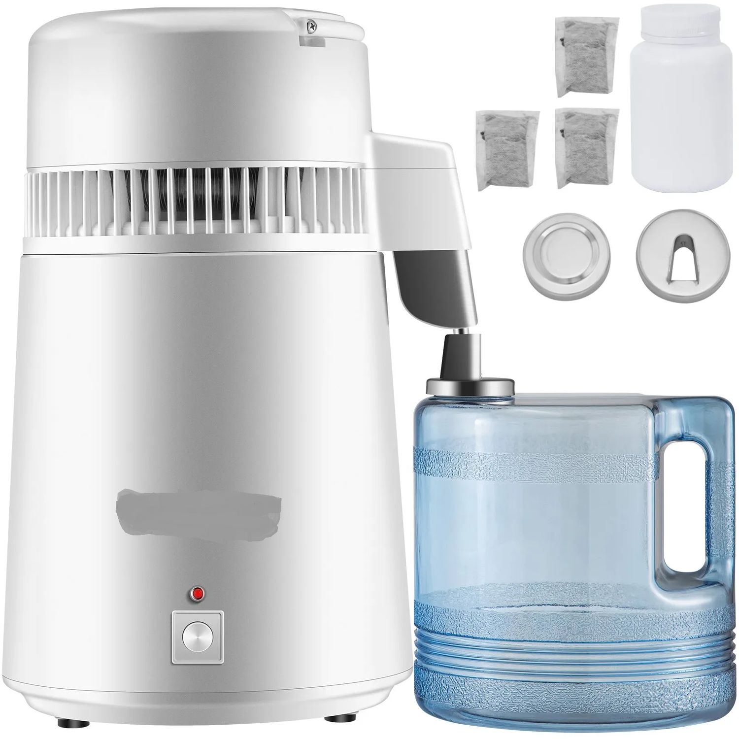 Upgraded 4L 750W Digital Control Distilling Water Machine with Handle