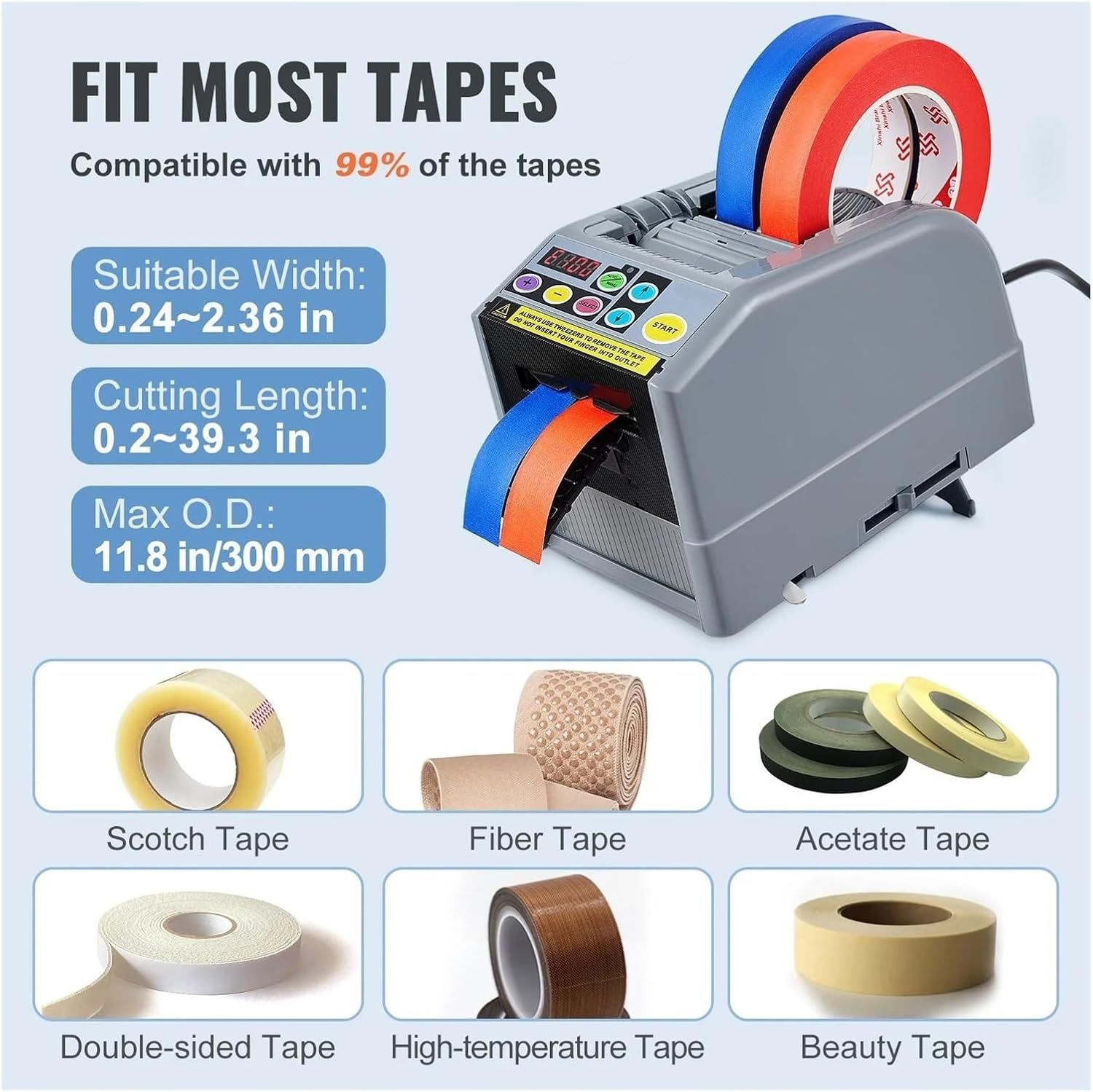 Automatic Tape Dispenser ZCUT-9 – Adhesive Cutter and Packaging Machine for Precise Tape Cutting