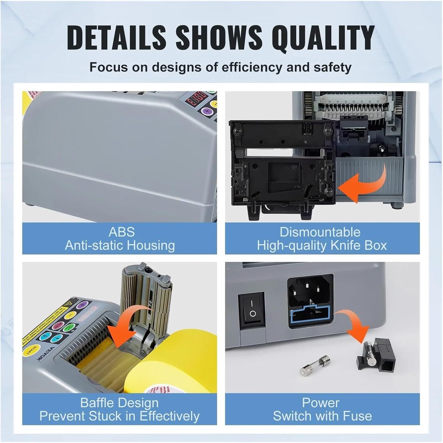 Automatic Tape Dispenser ZCUT-9 – Adhesive Cutter and Packaging Machine for Precise Tape Cutting
